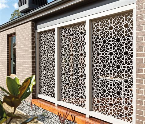 outdoor decorative metal privacy screens